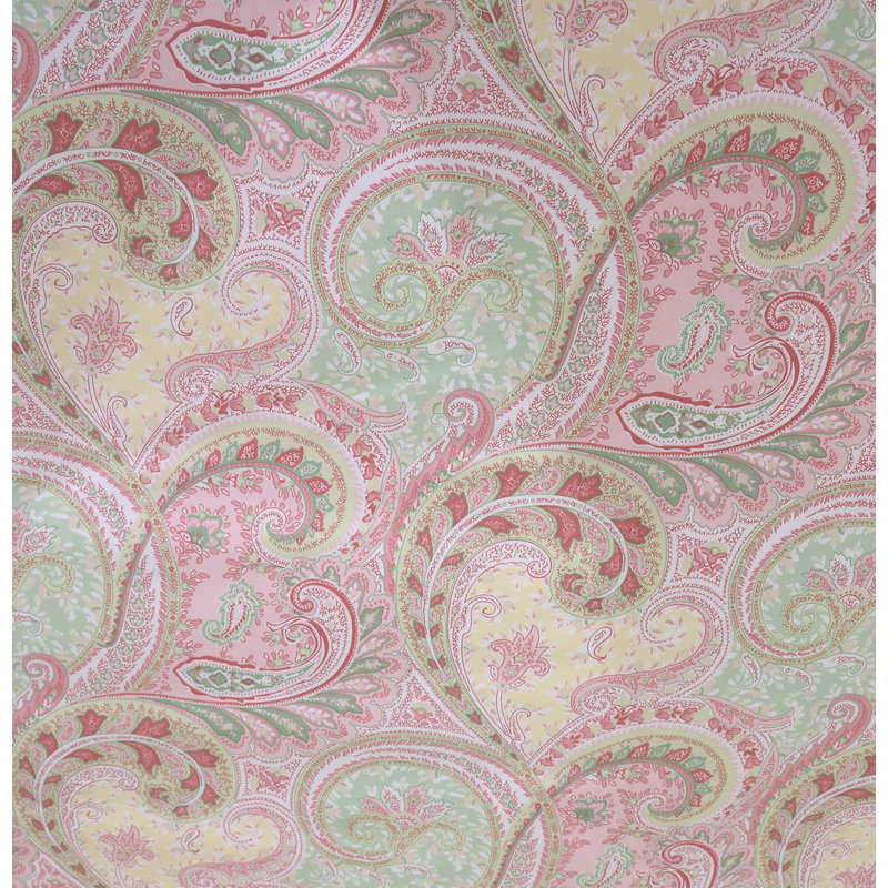  Ensemble de housse de couette 100% coton 800TC 800TC, 3 pièces de literie à imprimé cachemire rose clair classique de luxe rétro, motif botanique esthétique pour chambre d'amis