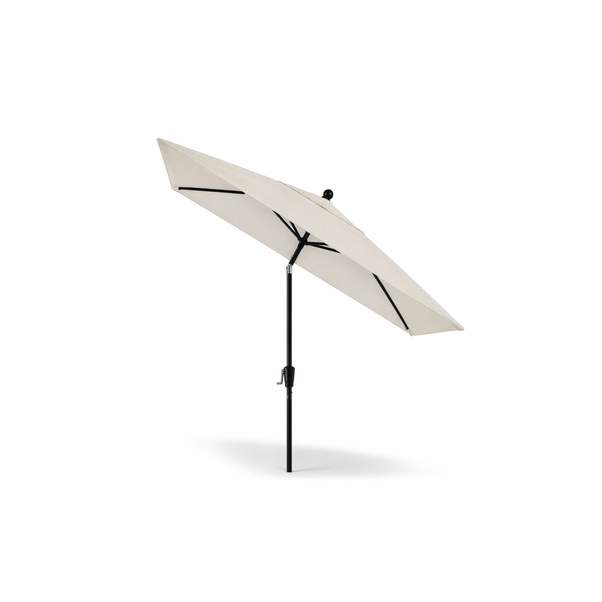Natalie 103'' Outdoor Umbrella, Black Sapphire, Canvas Natural Sunbrella® Canvas