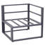 Broome 5 Seater Aluminium Garden Furniture Set Extra Deep Grey