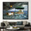 Reproduction de paysage marin sur toile par Dominique Appia - Célèbre paysage mural, art mural