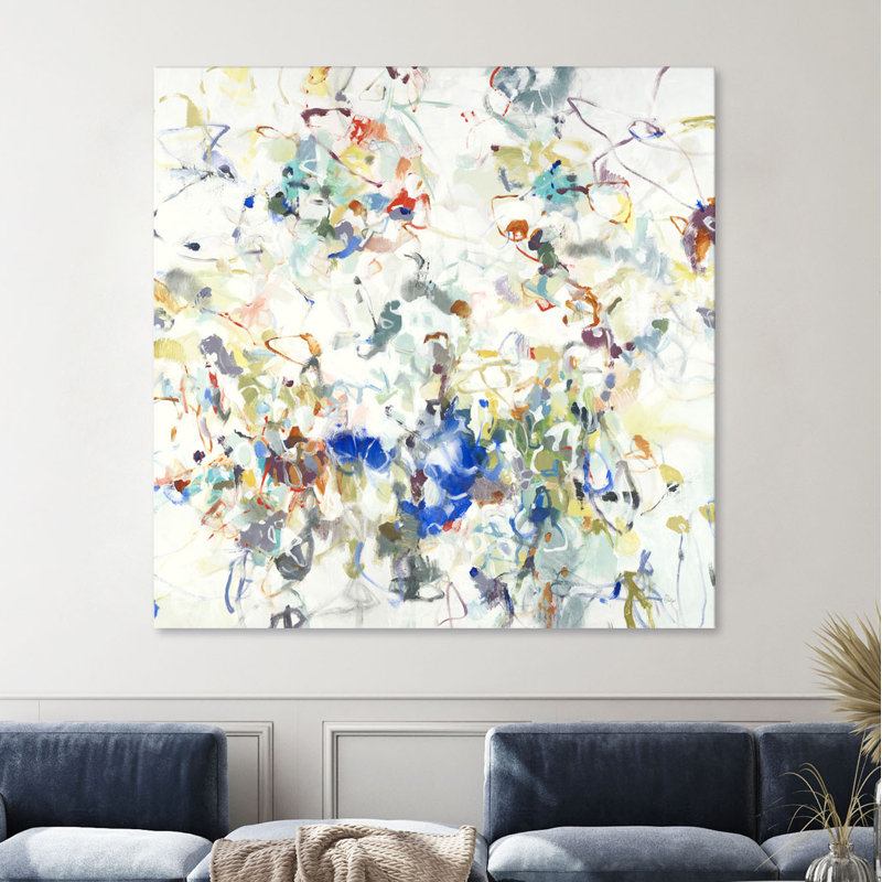 «Party Time III» par Lisa Ridgers, reproduction d'art sur toile tendue, H 54 po x l 54 po x P 1,5 po