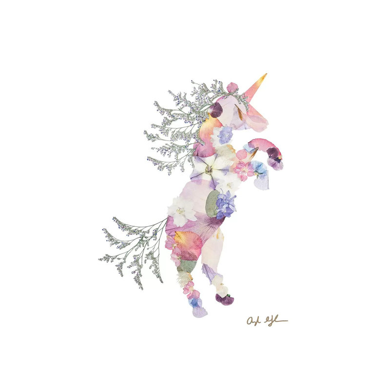 Unicorn by Oxeye Floral Co - Wrapped Canvas Gallery-Wrapped Canvas Giclée, 20.32 cm H x 30.48 cm W