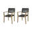 Lyssa Acacia Solid Wood Outdoor Dining Armchair