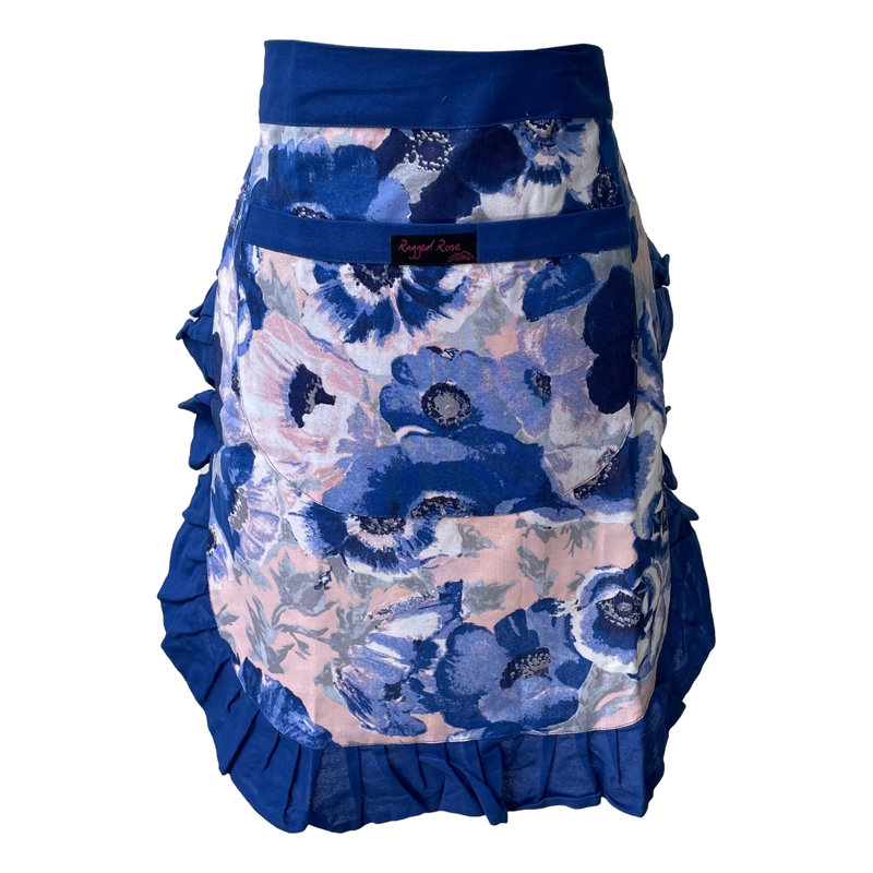 Floral Wasist, Cobalt Blue