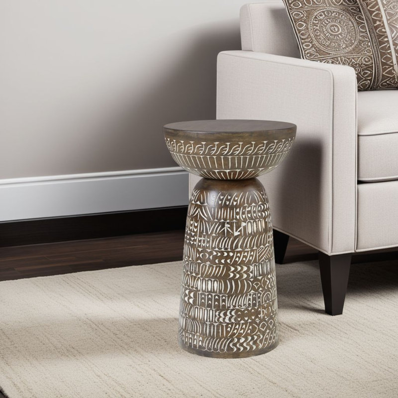 Daysia Solid Wood End Table