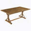 Ensemble de table de salle à manger 6 pièces avec table rectangulaire en bois et banc 72 "