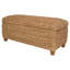 Banc de rangement en feuille de bananier tissé à la main Laughton-134306432