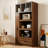 70.87" Tall Kitchen Pantry Cabinet With Multi-Functional Pull-Out Multi-Tier Storage Shelf, 1 Drawers,With Aluminum Frame Glass Door,Freestanding Food Hutch With Microwave Stand For Dining Room-135675412