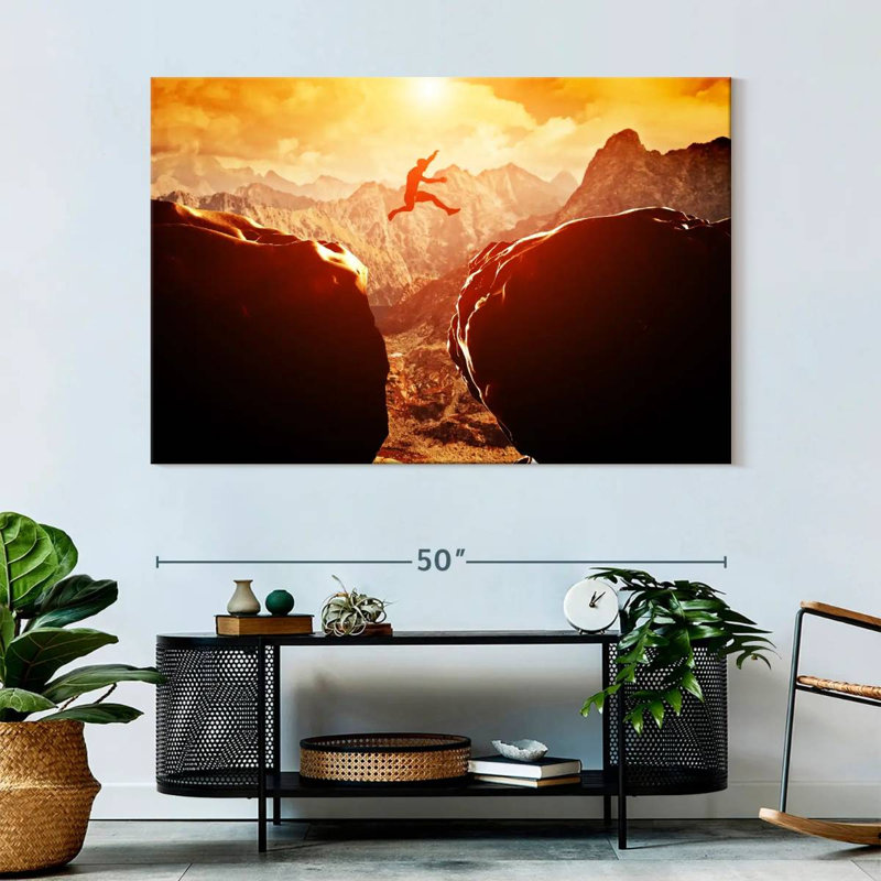 Sireci Extreme Cliff Jumping, 34" H x 51" W