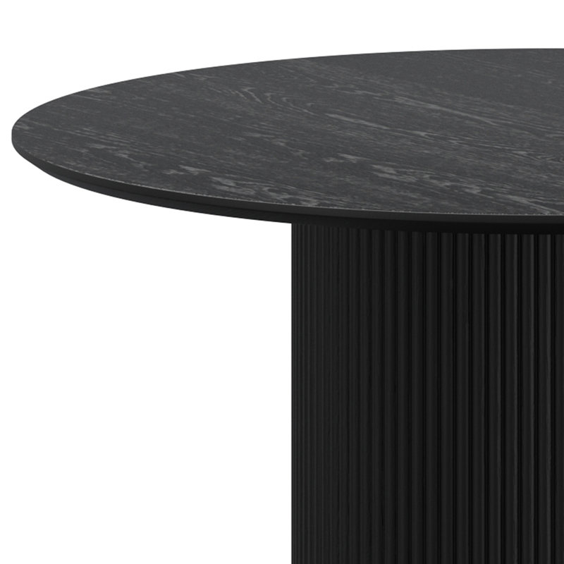 Table de salle à manger Karn, Noir