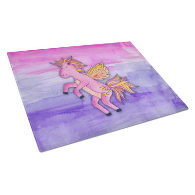 Planche à découper en verre trempé caroline de la licorne