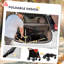 Poussette pour chien, poussette pliable pour animal de compagnie en un clic, roues à absorption des chocs, rouge