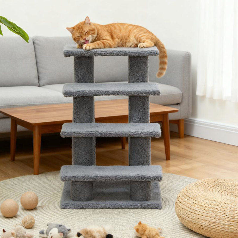 Escalier à griffer à plusieurs niveaux pour chat, pour salon, chambre à coucher