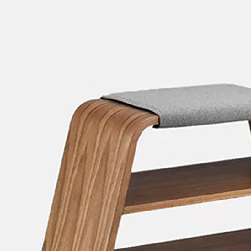 Tabouret à langer 28,3 po, Gris / noyer clair