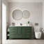 Meuble-lavabo en bois massif de 60 po avec lavabo simple, conception moderne, tiroirs à fermeture en douceur, stabilité structurelle et meuble-lavabo compact de 60 po, lavabo intégré, glissières, fonctionnement silencieux