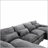 Modern Large chenille Fabric U-Shape Sectional Sofa-2125716690