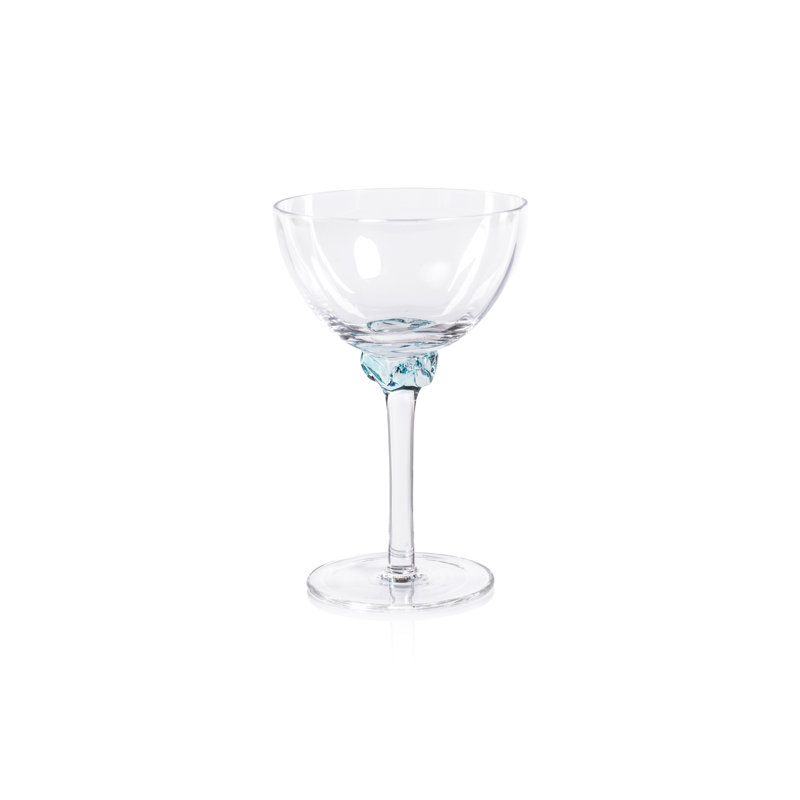 Priolo 7.05oz. Martini Glass Set, Light Blue