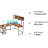 Emarri L-Shaped Stainless Steel Computer Desk-405237553