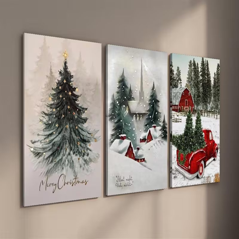 3 Piece Wrapped Canvas Wall Art