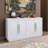60.1" Wide 4-Doors Sideboard, luxury Sideboard Cabinet with Adjustable Shelf-2002157097