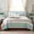 Cotton Percale Reversible Quilt Set With Decorative Pillows, King/Cal King, Farmhouse Style-119369719-119369723