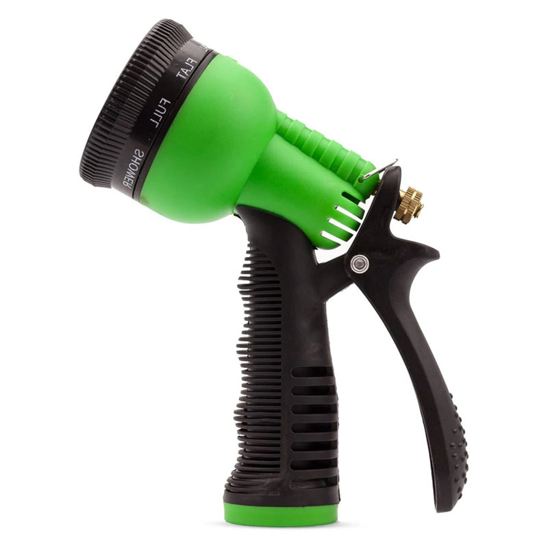 Tuyau de jardin extensible avec buse de pulvérisation à haute pression - Tuyau d'eau flexible et léger avec connecteurs en laiton massif, conception sans pli pour le lavage de cour, de pelouse et de voiture