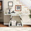 55,5 "Table de vestibule 55,9" moderne avec base stable, rangement ouvert pour la console d'escalier