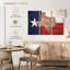 Carte d'État sur le drapeau du Texas, 3 pièces-92829658