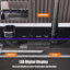 Bol simple 29,5 x 18 pouces avec deux lavabos multifonction cascade, affichage numérique intelligent, avec robinet escamotable à 3 modes combinés, acier inoxydable 304, accessoires inclus