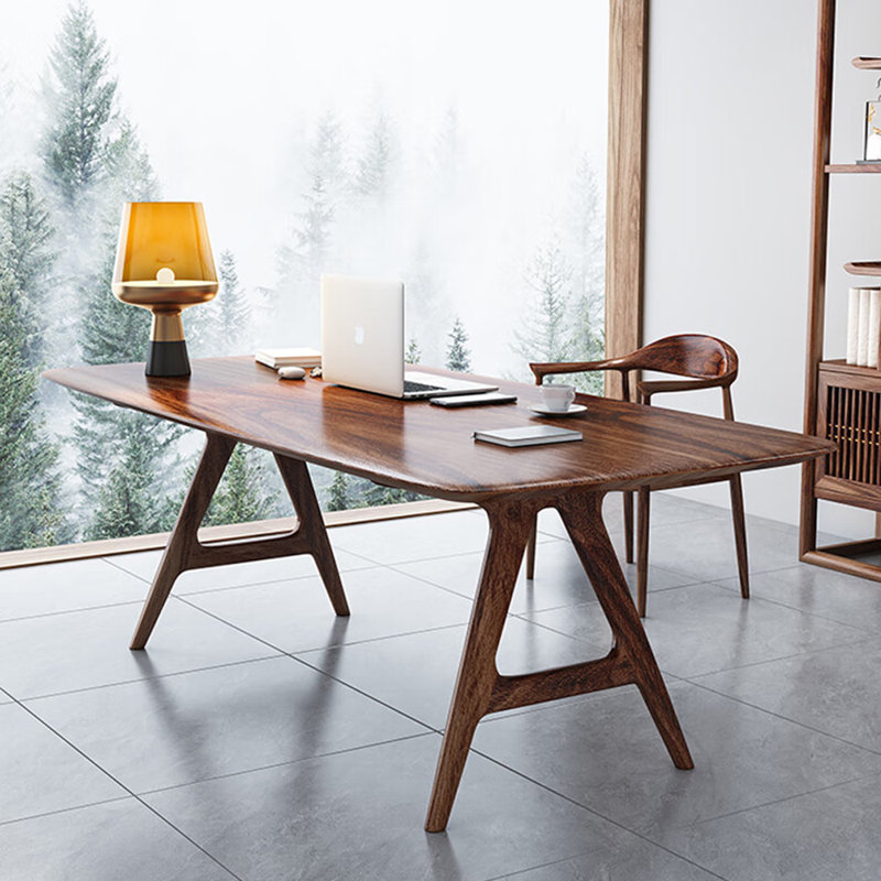 Bureau en bois de style moderne, H 29,53 po x l 70,87 po x P 27,56 po