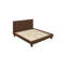 Ensemble de chambre à coucher King, brun, ensemble 3 pièces avec 2 tables de chevet