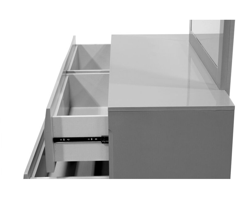 Commode 6 tiroirs avec miroir Braylea