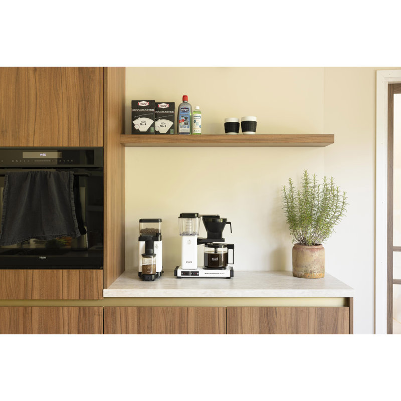 Moccamaster Electric Burr Coffee Grinder, Matt White