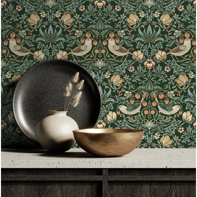 Britiany Peel & Stick Floral Roll