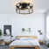 51CM 7 - Blade Caged Ceiling Fan With Remote Control And Light Kit Included