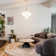 Modern 4 - Light Dimmable Linear Sphere Chandelier