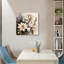 «Blossoming Magnolia Branches», art mural encastré en bois, 16 L x 16 l