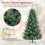 Arbre de Noël artificiel 7,5 pi avec lumières DEL multicolores pré-installées