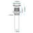 Bathroom Sink Drain With Overflow, Vessel Sink Lavatory Vanity Pop Up Drain Stopper, 304 Stainless Steel-122460783