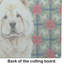 Planche à découper en verre Cream Chow Chow Christmas PoinsettIas-119894554