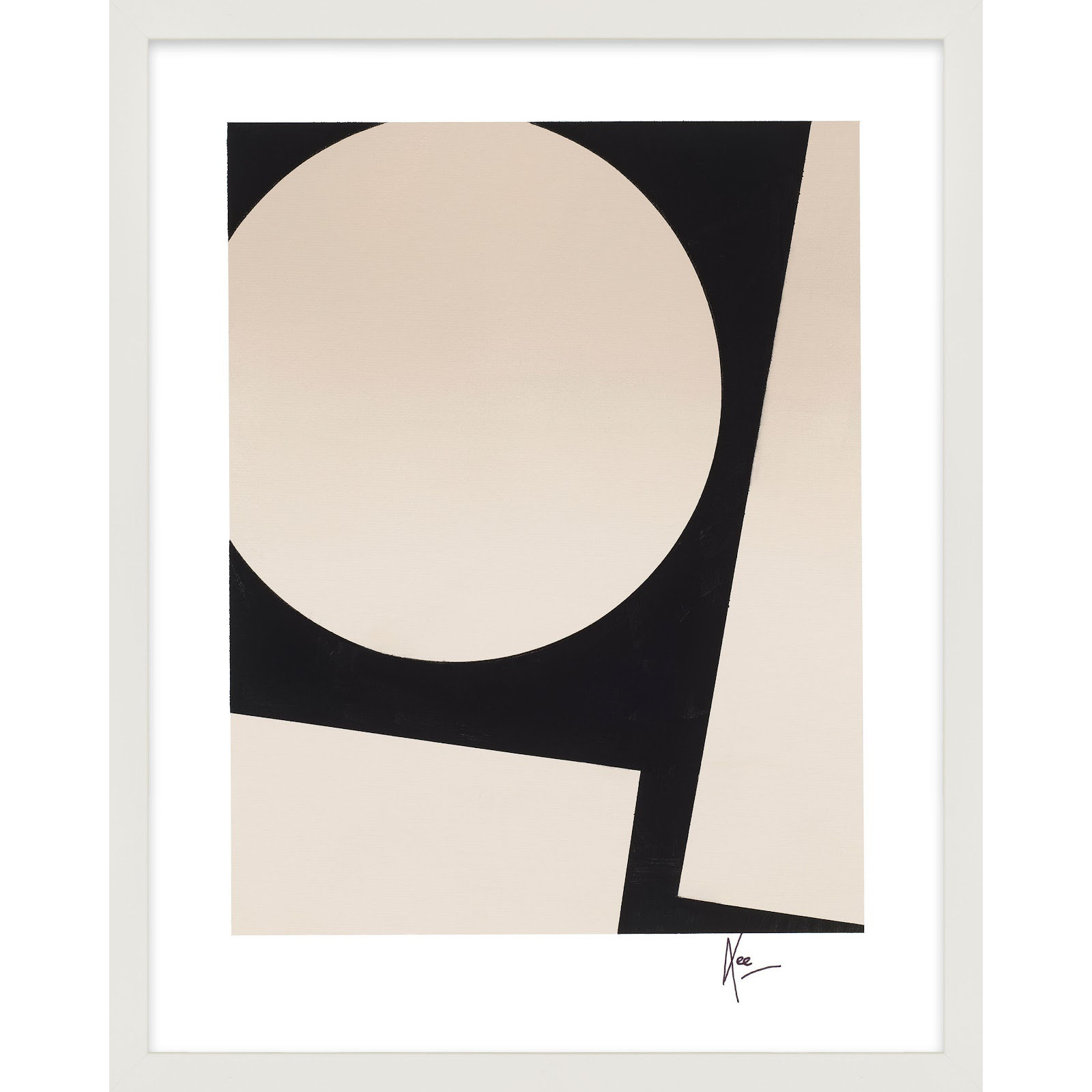 You And Me 2 by Lee Lessem, White, 25" H x 20" W x 1.25" D
