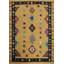 Tapis kilim Bold Tribal 8 x 10 dans des tons de terre riches