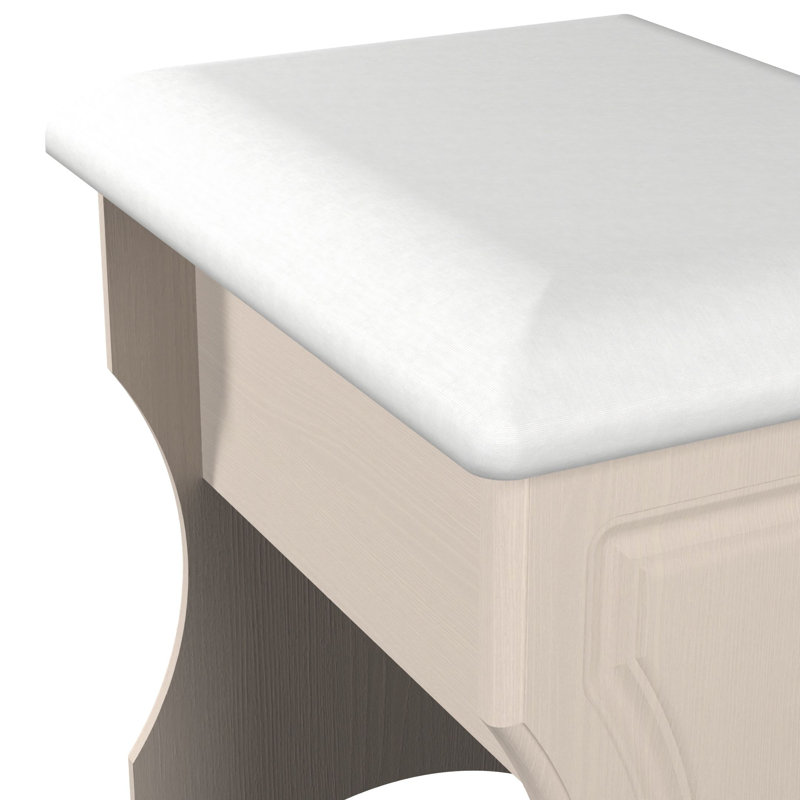 Fully Assembled Asphodèle Dressing Table Stool, Kaschmir Ash
