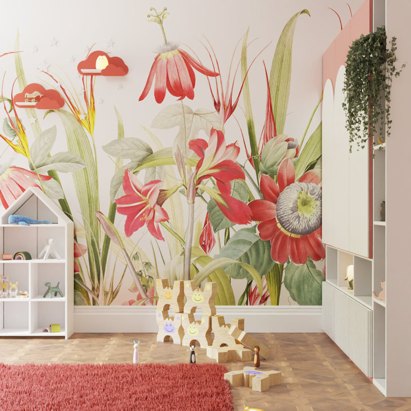 Superfresco Easy Flora Print To Order Fixed Size 2.8m x 3m Mural, Navy 