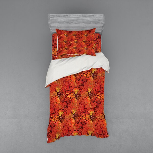 Ambesonne Traditional Floral Duvet Cover Set | Wayfair