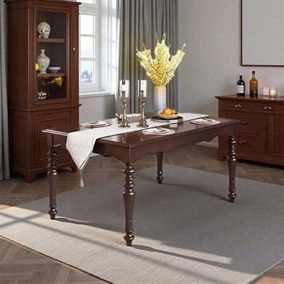 Retro fashion solid wood dining table