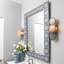 Rorschach Flat Engineered Wood Beveled Wall Mirror-160784767