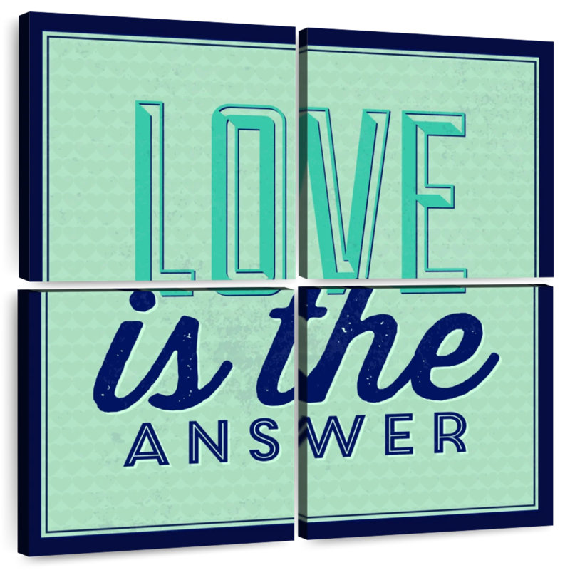 Tergel Love Is The Answer I, 50" H x 50" W