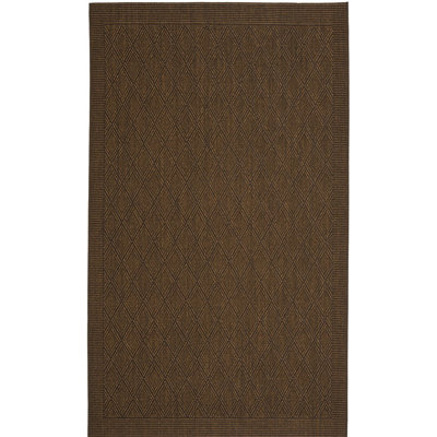 Tapis en sisal et en jute tissé jacquard Trachoni