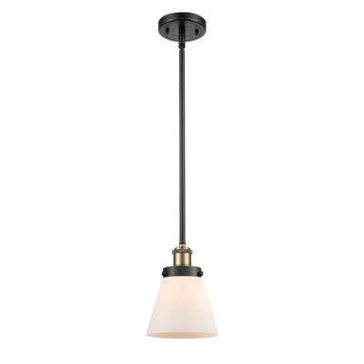 Ballston Urban Cone - 1 Light 6" Cord Hung Mini Pendant